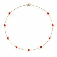 Halskette Rajola Dame in Gold Pasta di corallo 3200-754-11